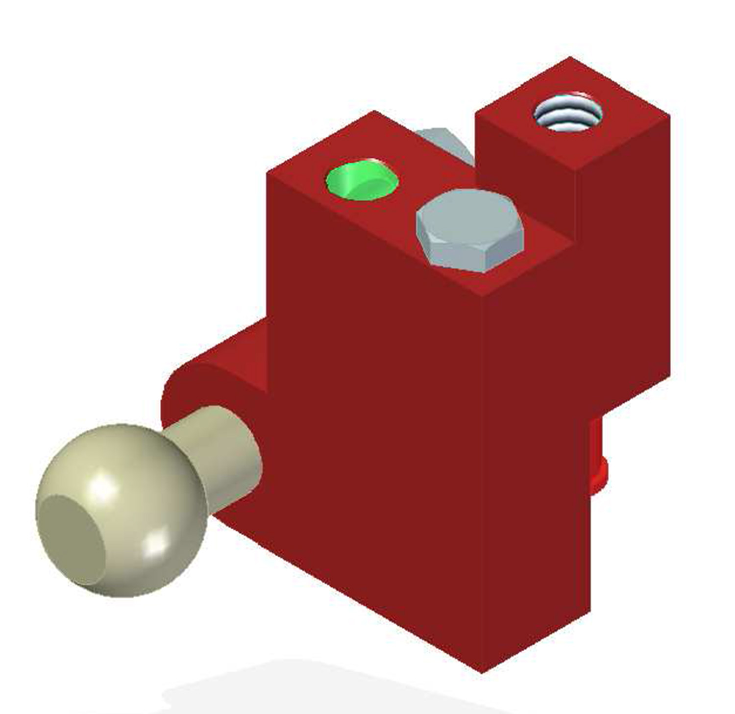 Piab Vacuum Check Valve VT-1H COAX®, NPT threads, Ball joint, Left hand connection