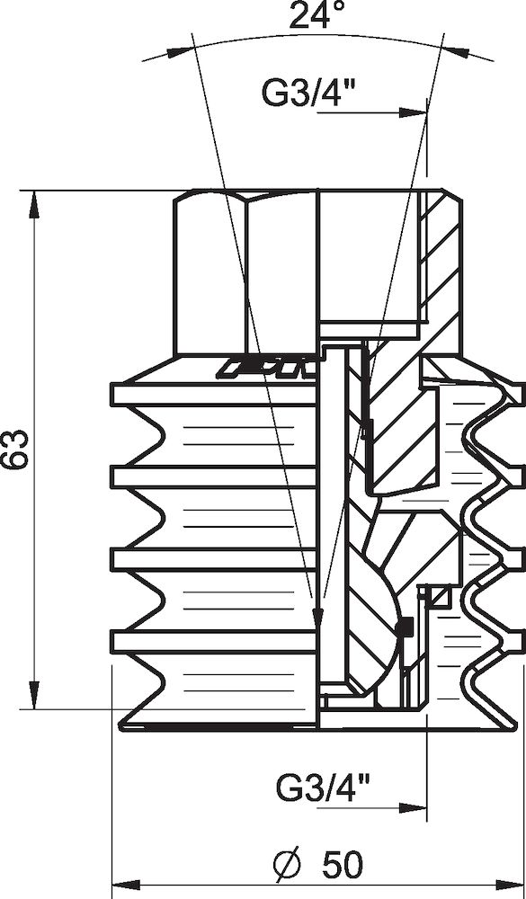 Piab Ball joint G3/4