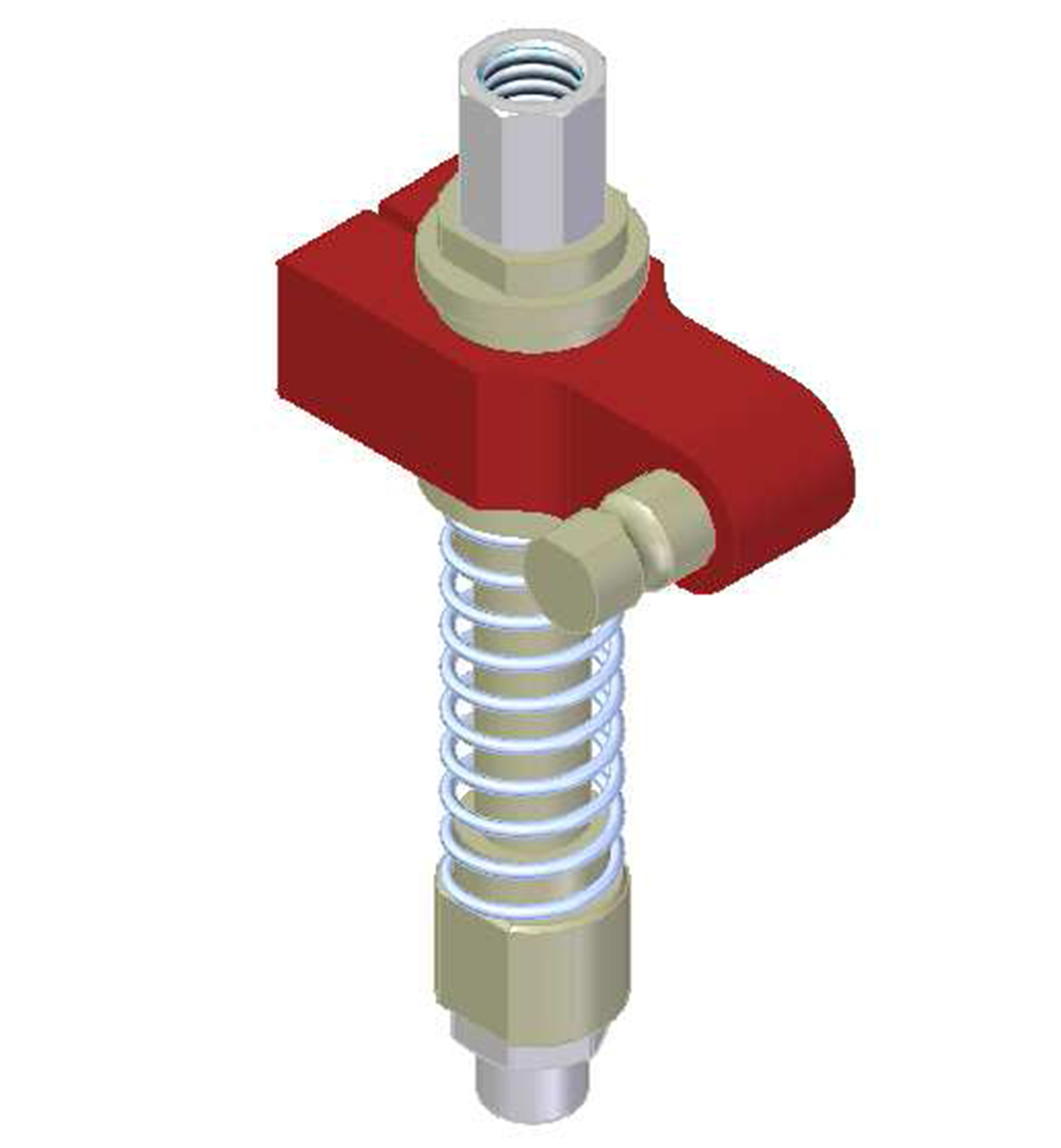 Piab Centralized vacuum connection with level compensator, NPT threads, Lock pin 16, Right hand conn
