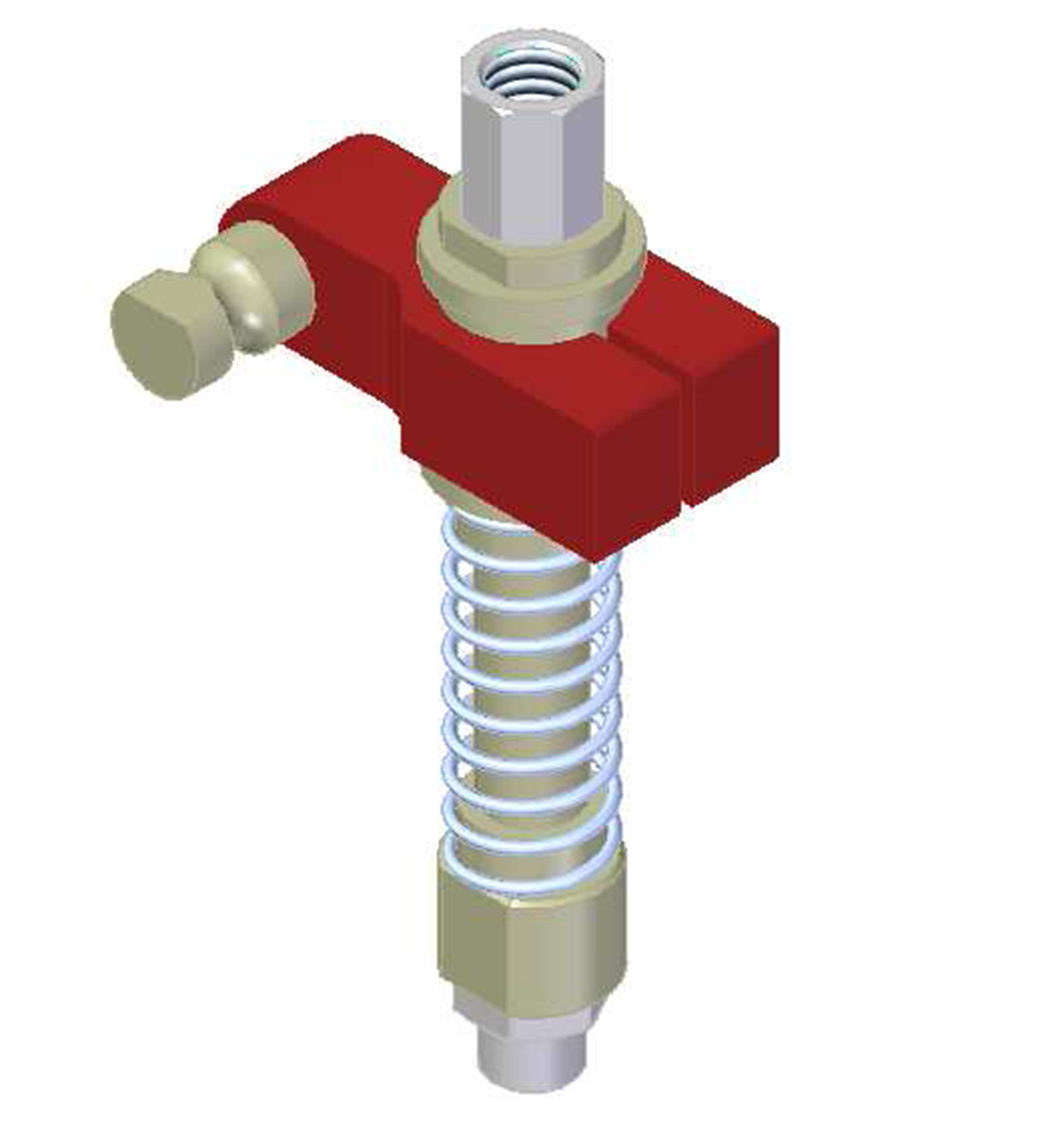 Piab Centralized vacuum connection with level compensator, NPT threads, Lock pin 19, Left hand conne