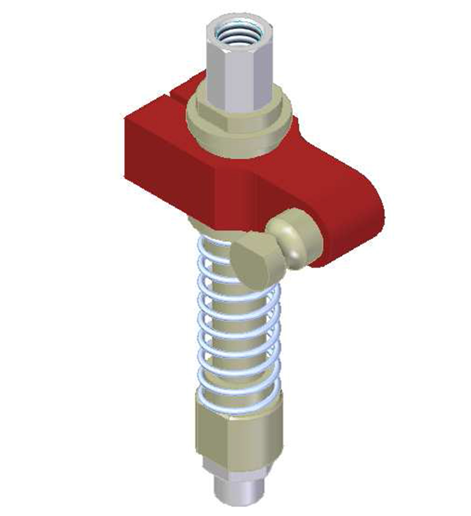 Piab Centralized vacuum connection with level compensator, NPT threads, Lock pin 19, Right hand conn