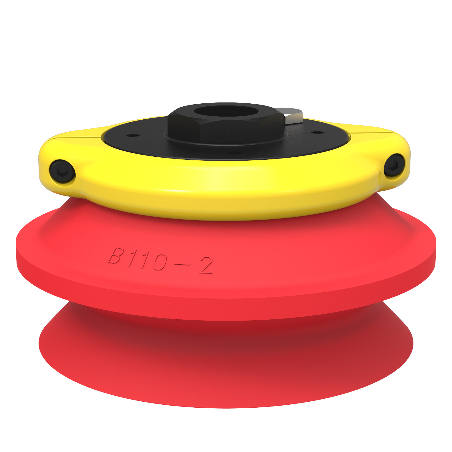 Piab Suction cup B110-2 Silicone, G1/2 female, clamp ring with mesh filter