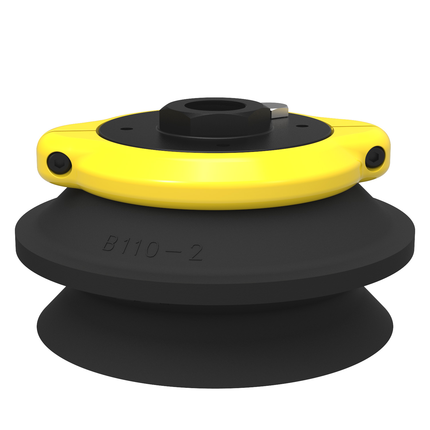 Piab Suction cup B110-2 Nitrile-PVC, G1/2 female, clamp ring with mesh filter