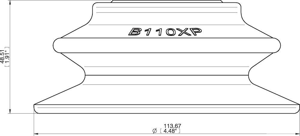 Piab Suction cup B110XP Polyurethane 30/60