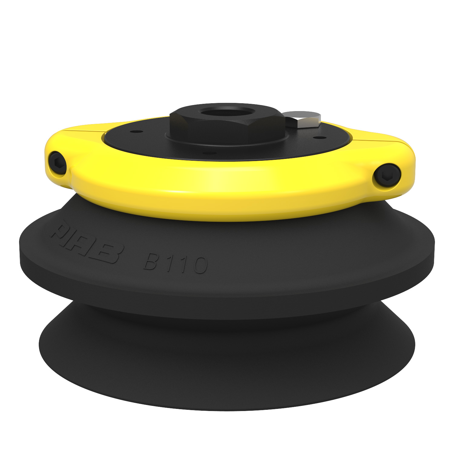 Piab Suction cup B110 Nitrile-PVC, G3/8 female, clamp ring with mesh filter