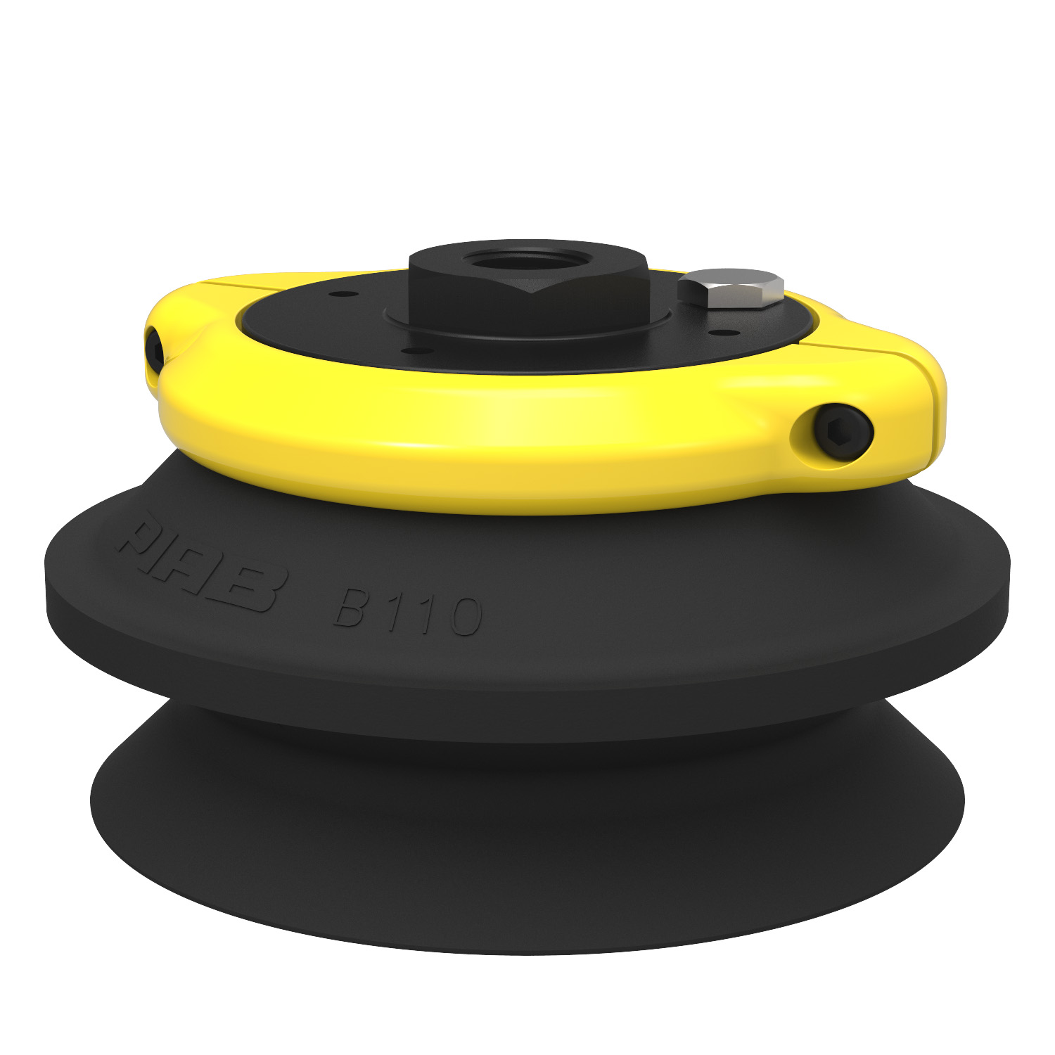 Piab Suction cup B110 Nitrile-PVC, 3/8 NPSF female, clamp ring with mesh filter