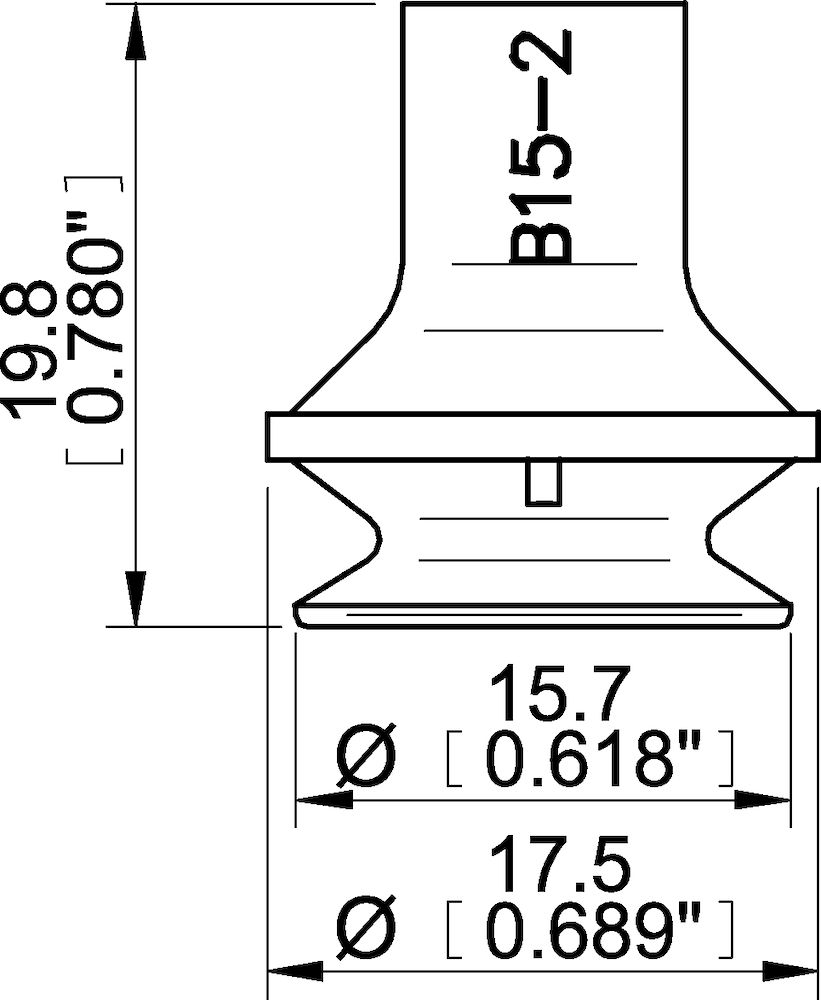 Piab Suction cup B15-2 Silicone