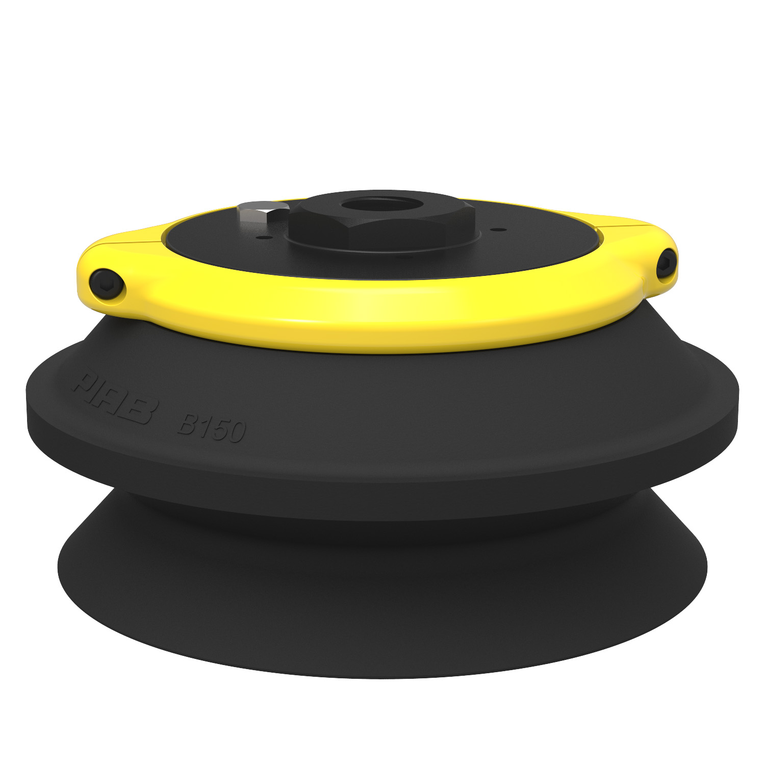 Piab Suction cup B150 Nitrile-PVC, G1/2 female, clamp ring with mesh filter