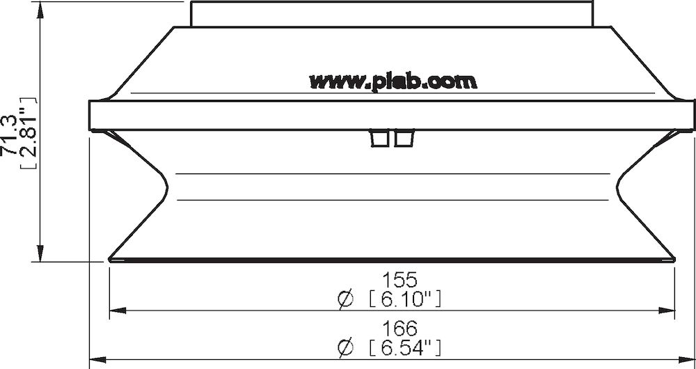 Piab B150.30.W / 3150036P Suction cup B150 Nitrile-PVC with washer