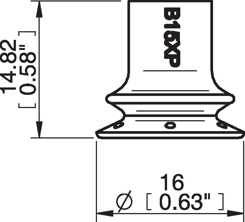 Piab Suction cup B15XP Polyurethane 30/60