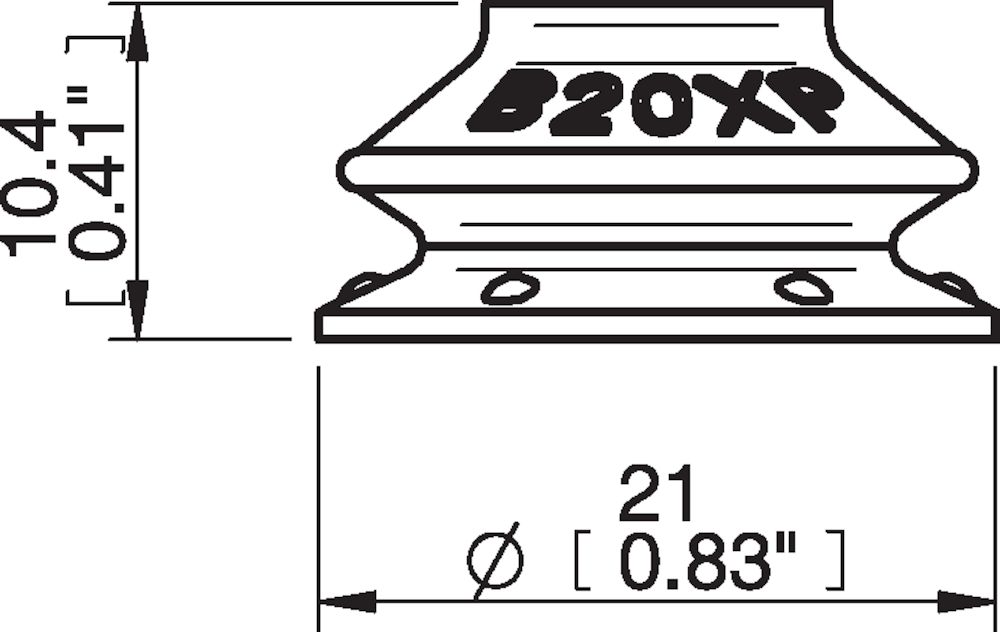 Piab Suction cup B20XP Polyurethane 30/60