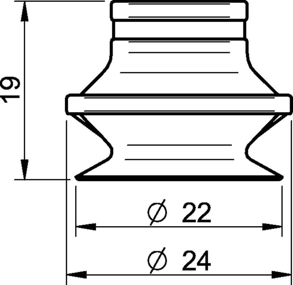 Piab Suction cup B20 Chloroprene