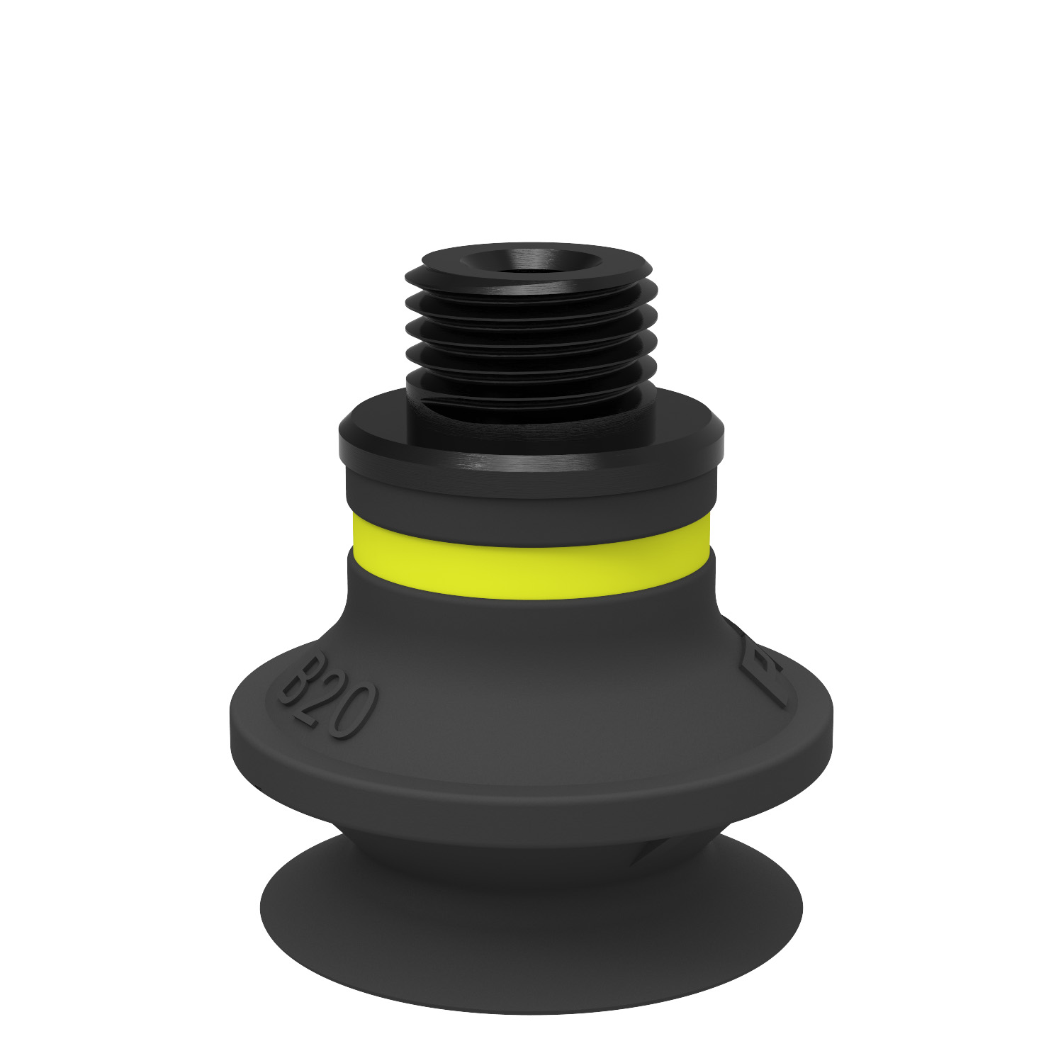 Piab Suction cup B20 Chloroprene, G1/8 male/M5 female, with mesh filter