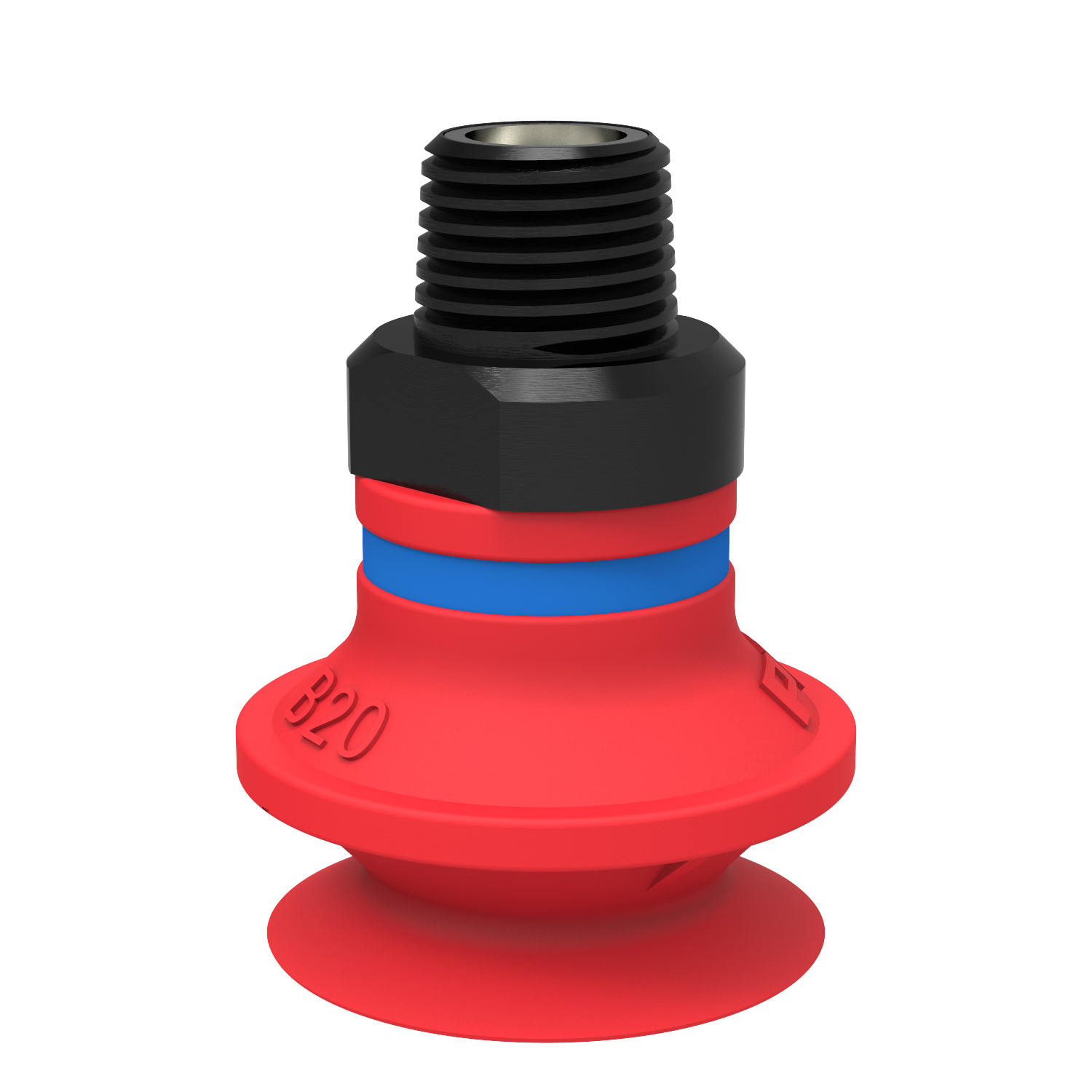 Piab Suction cup B20 Silicone, 1/8NPT male, with mesh filter