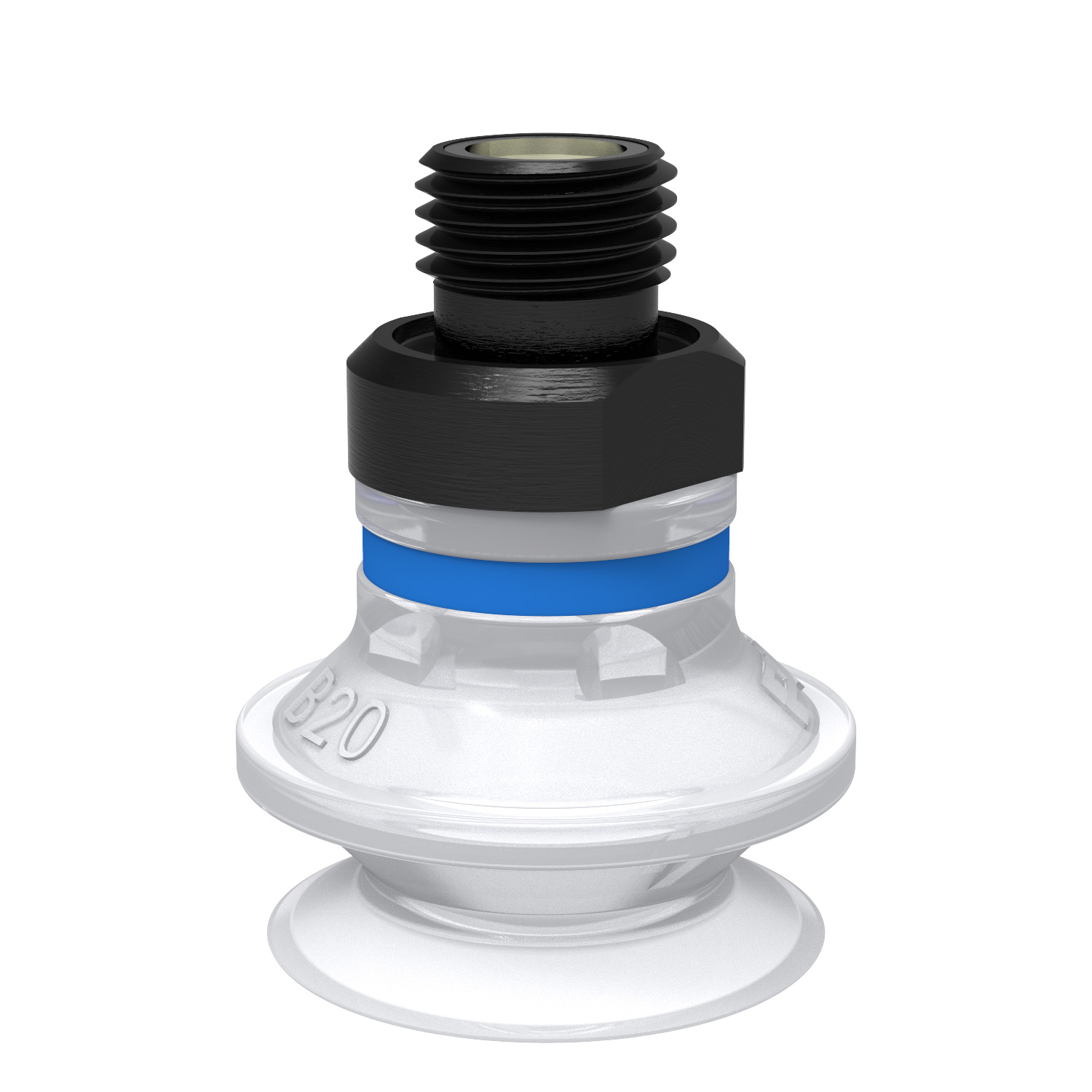 Piab Suction cup B20 Silicone FCM, G1/8 male, with mesh filter