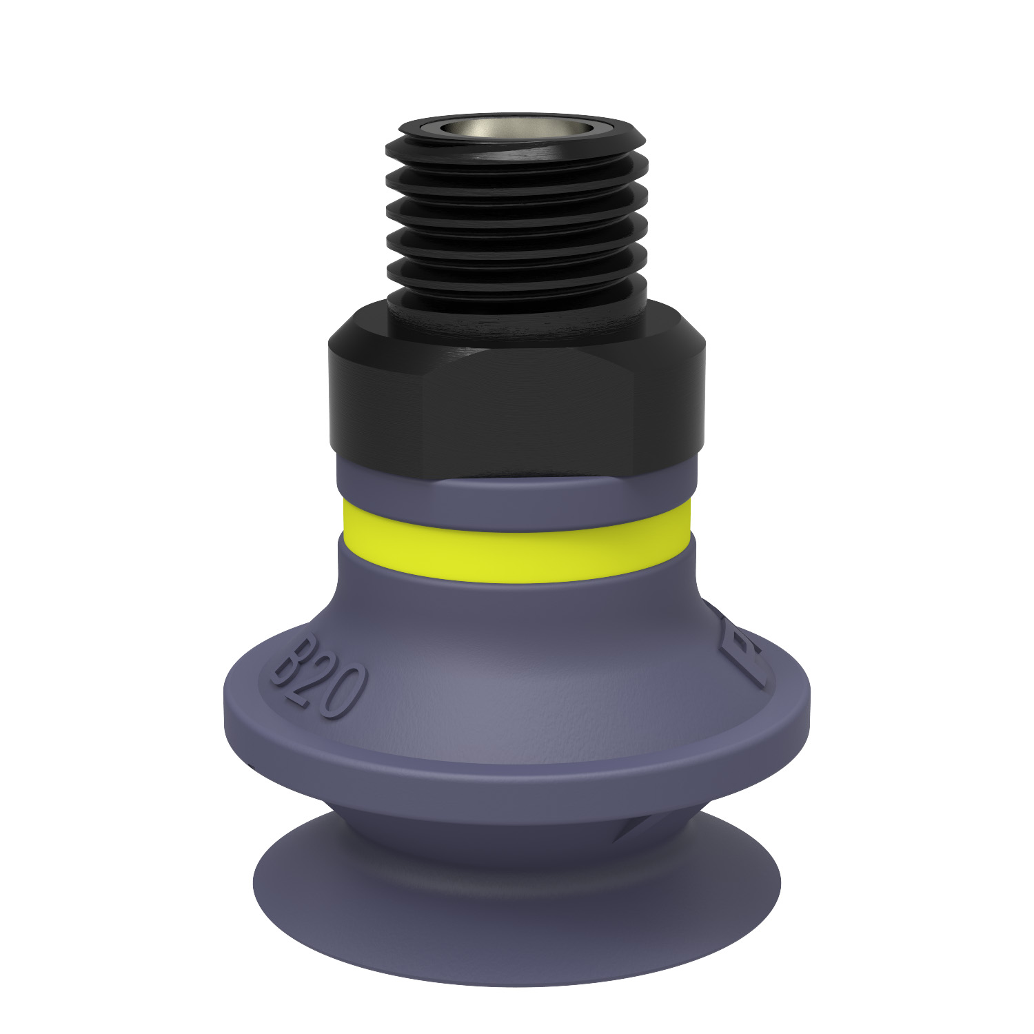 Piab B20.47.02AC / 9906883 Suction cup B20 HNBR, 1/8" NPT male, with mesh filter