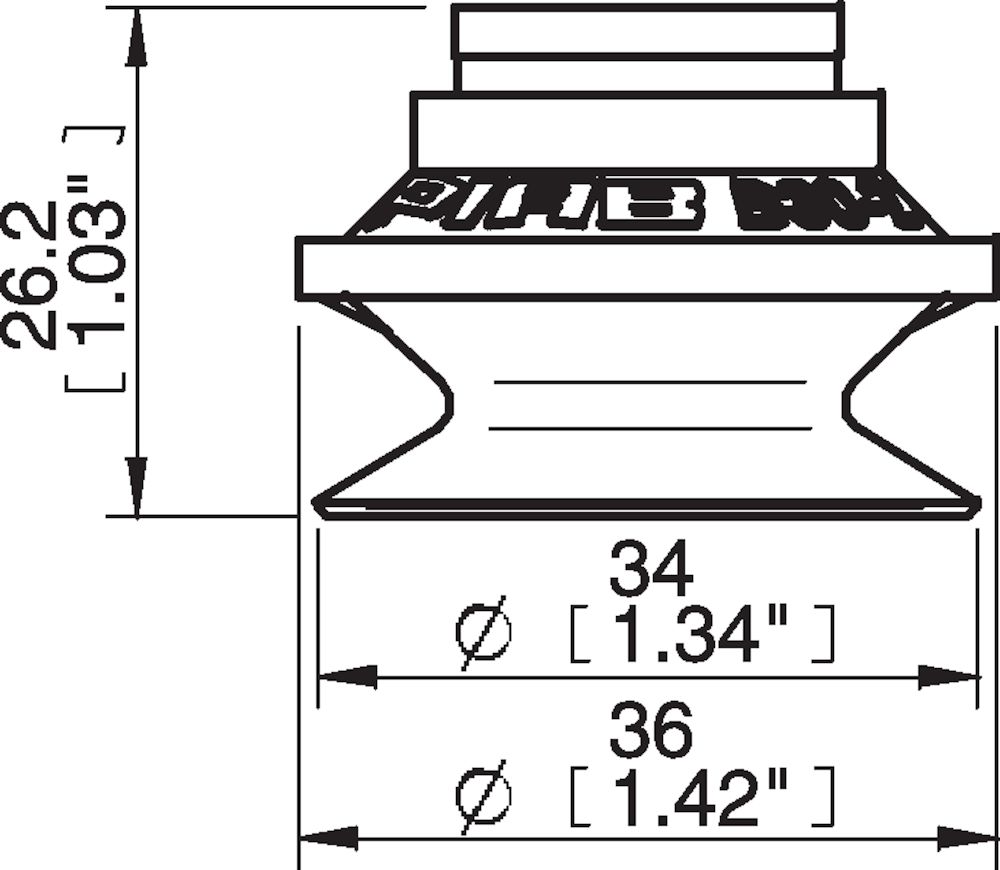 Piab Suction cup B30-2 Silicone