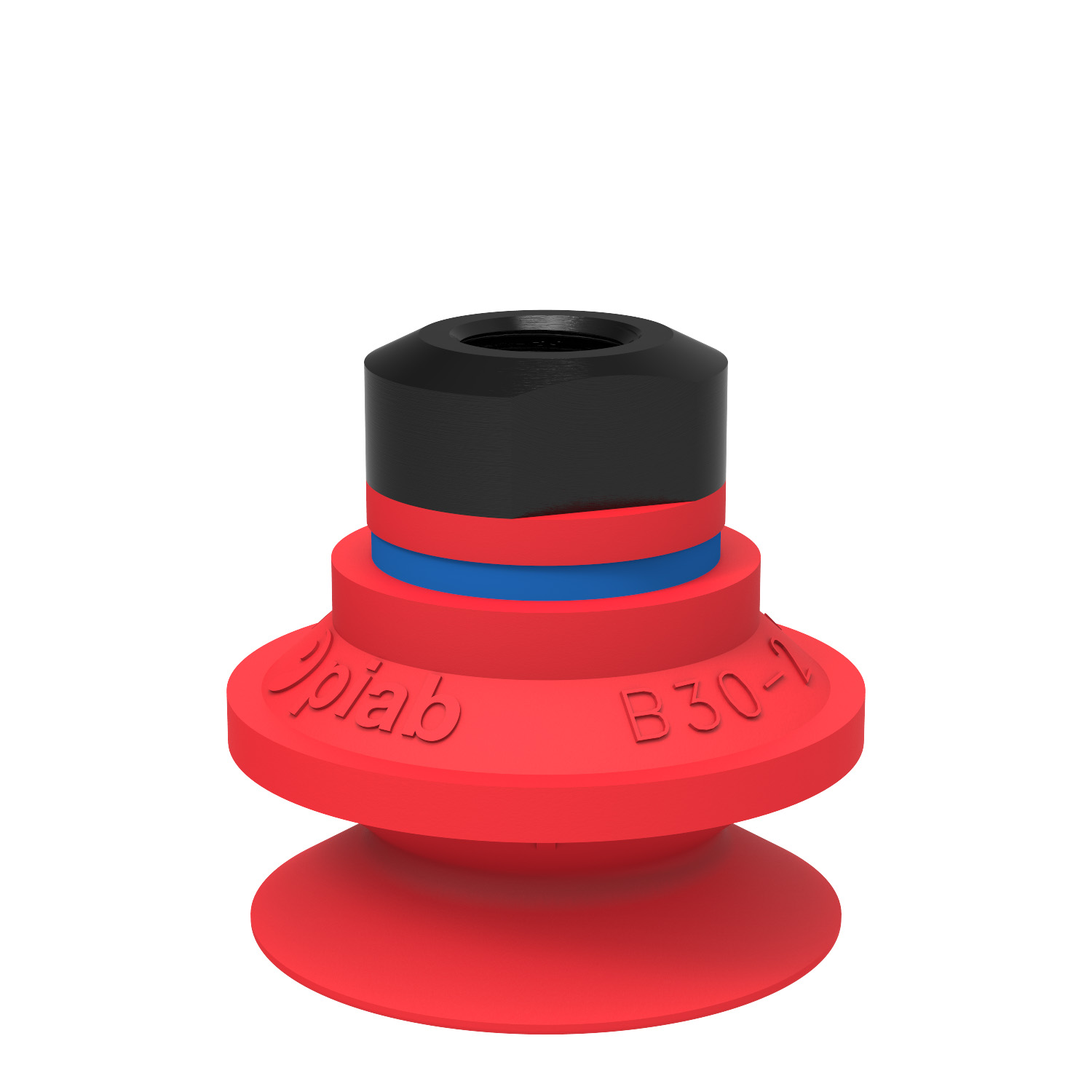 Piab Suction cup B30-2 Silicone, 1/8 NPSF female, with dual flow control valve