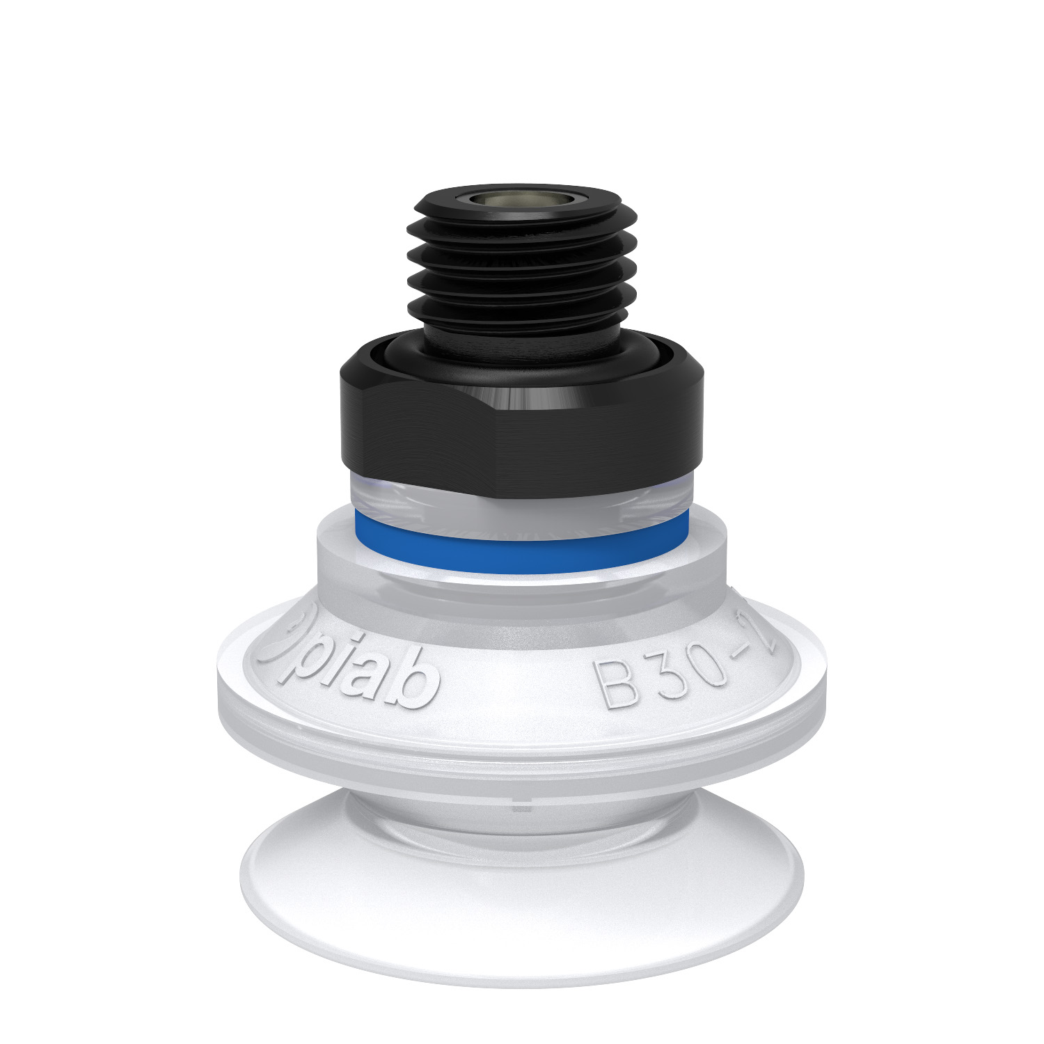 Piab Suction cup B30-2 Silicone FCM, G1/4 male, with mesh filter