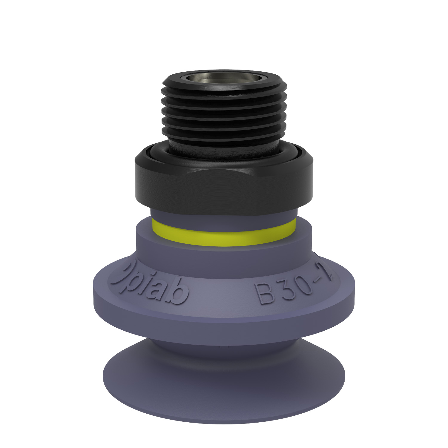Piab B30-2.37.04DD / 9908772 Suction cup B30-2 HNBR, G3/8" male, with dual flow control valve