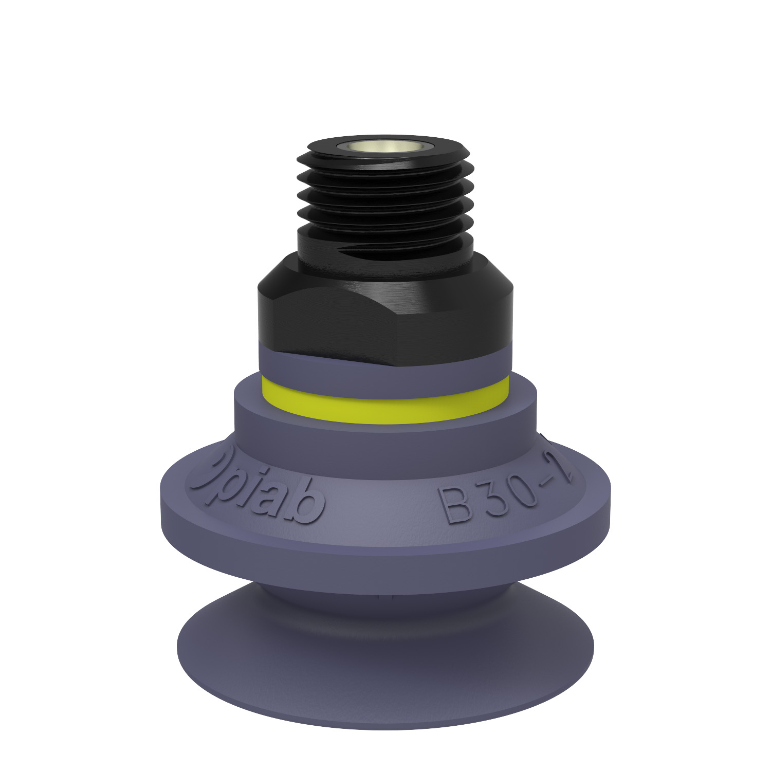 Piab B30-2.37.04DE / 9908688 Suction cup B30-2 HNBR, 3/8 NPT male, with dual flow control valve