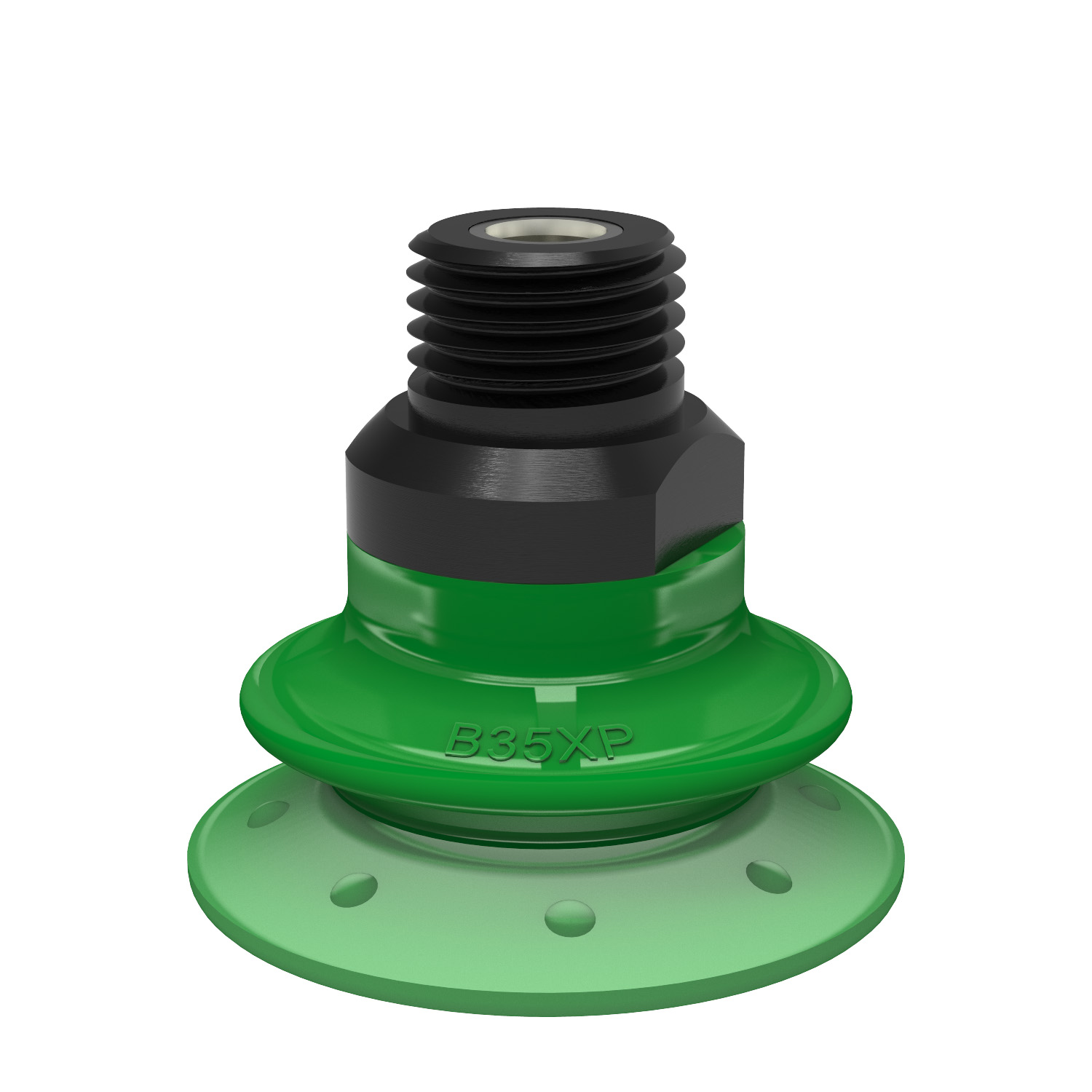 Piab Suction cup B35XP Polyurethane 60, 1/4 NPT male with mesh filter