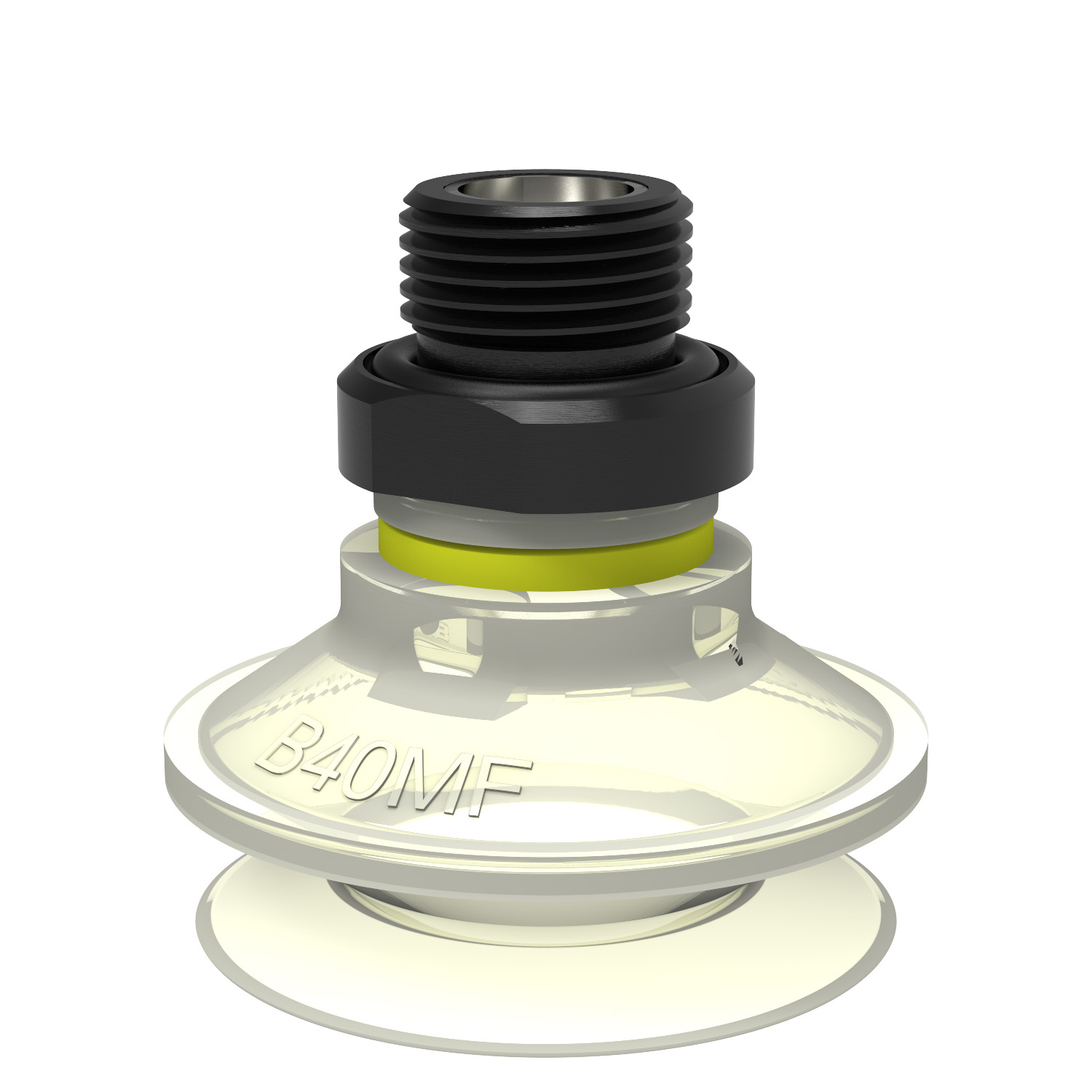 Piab Suction cup B40MF Thermoelastic polyurethane, G3/8 male, with mesh filter and dual flow contro