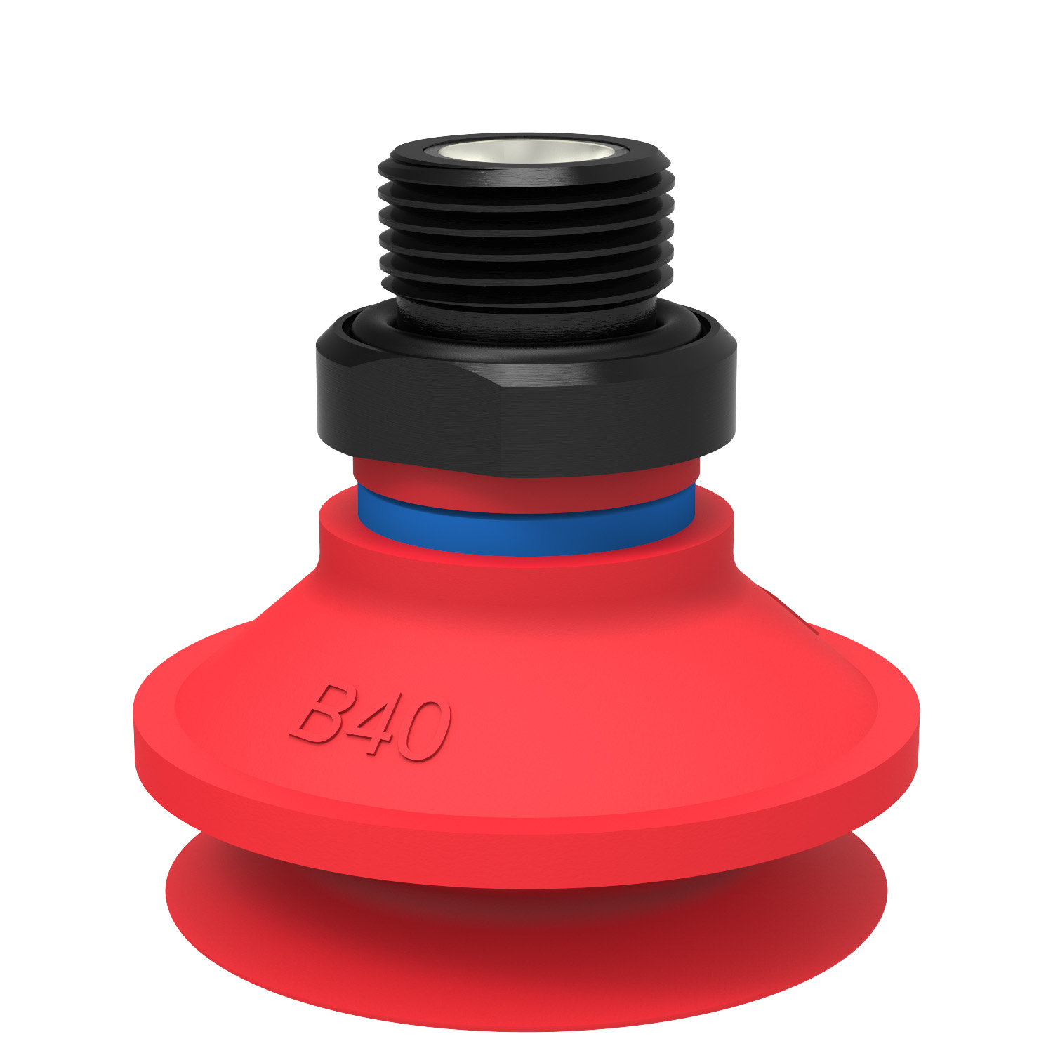 Piab Suction cup B40 Silicone, G3/8 male, with mesh filter