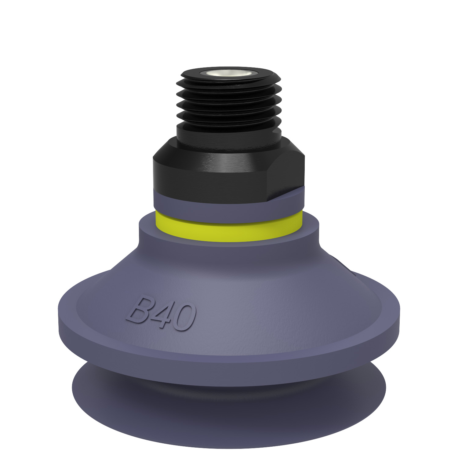 Piab B40.37.04AC / 9908658 Suction cup B40 HNBR, 1/4" NPT male, with mesh filter