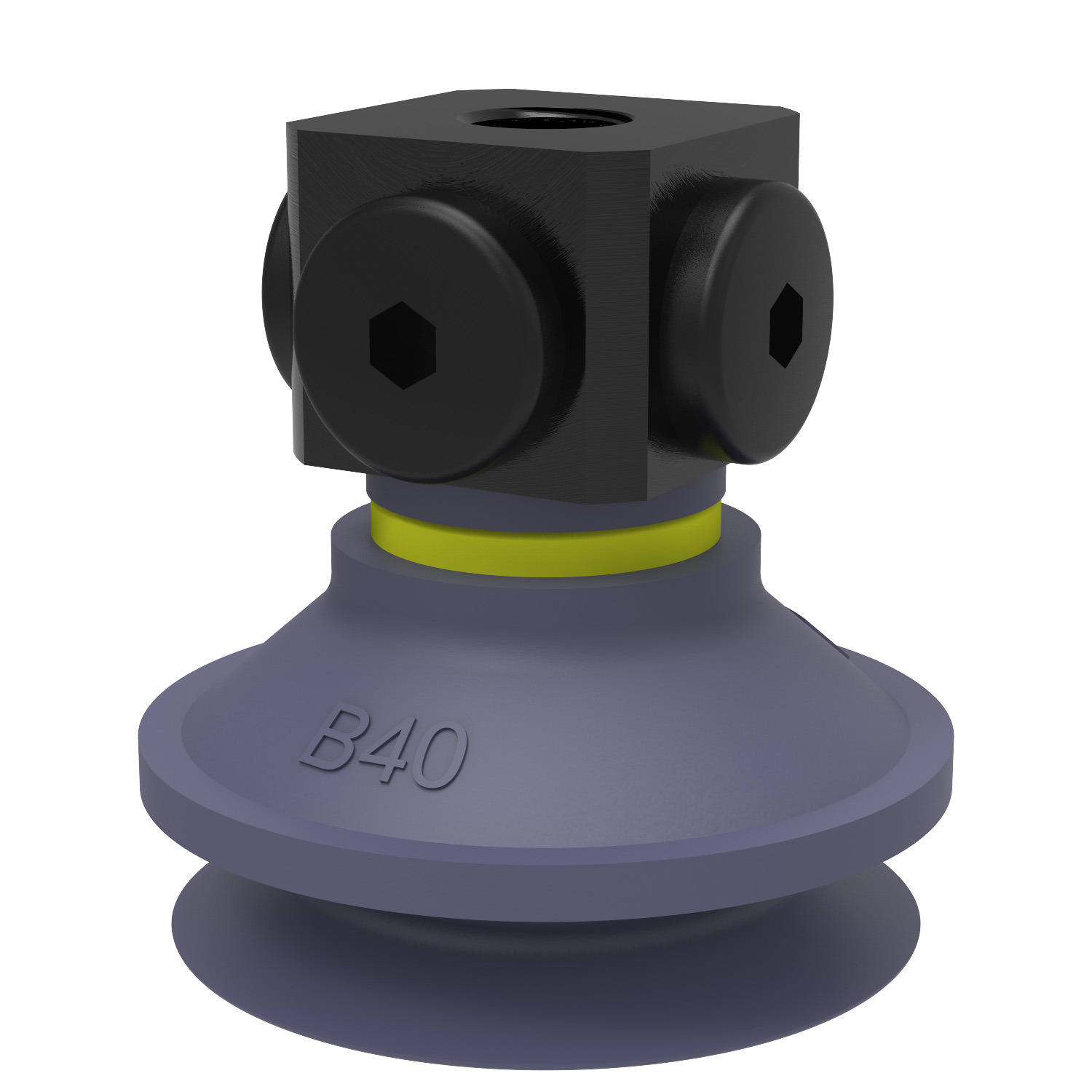 Piab B40.37.04AF / 9908774 Suction cup B40 HNBR, 5x1/8" NPSF female