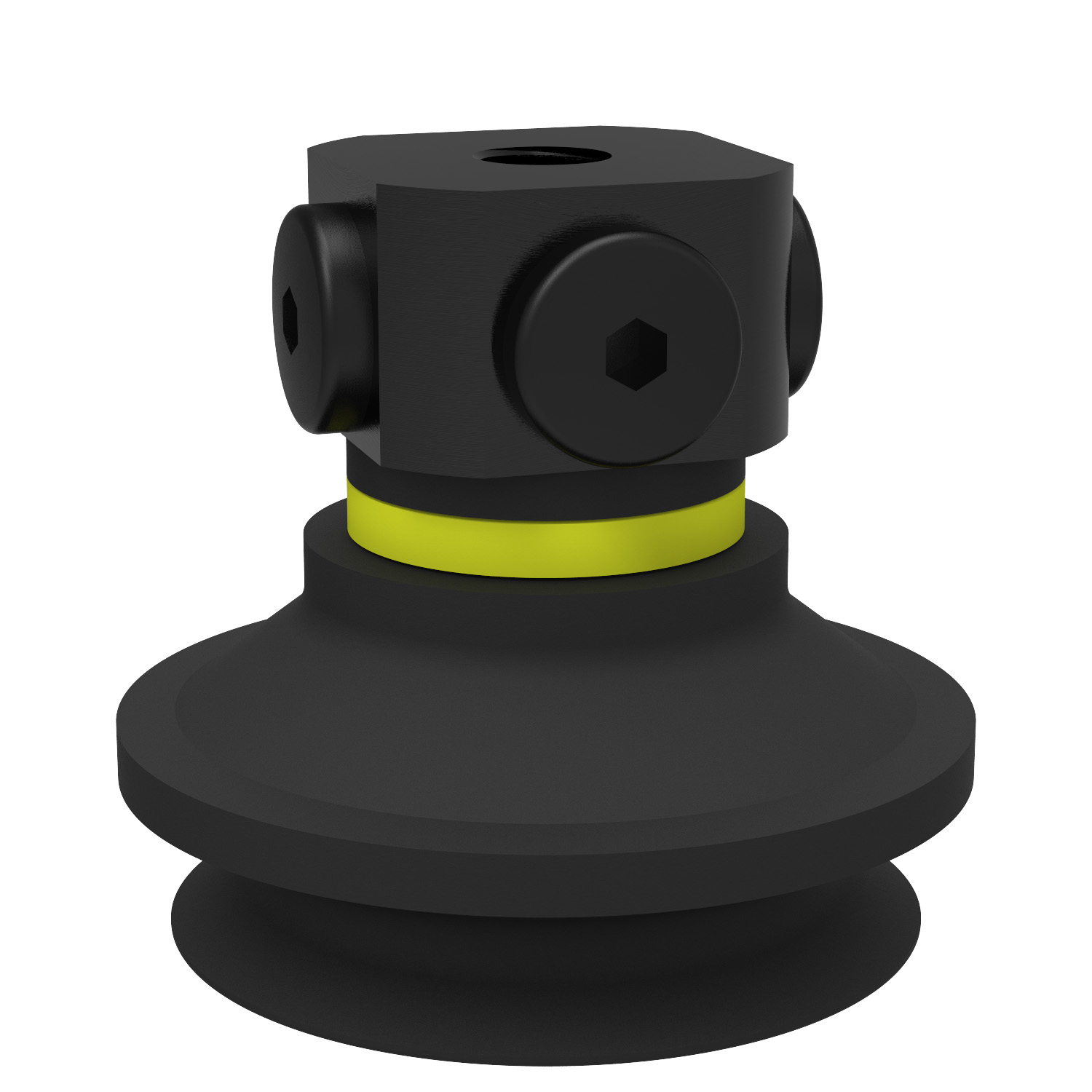 Piab Suction cup B50-2 Nitrile-PVC with filter, 5x1/8 NPSF female