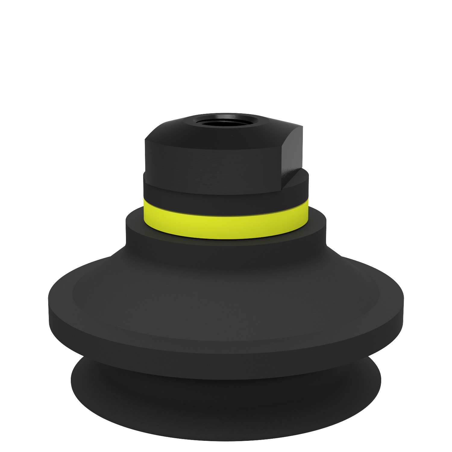 Piab Suction cup B50-2 Nitrile-PVC with filter, 1/8 NPSF female, with dual flow control valve