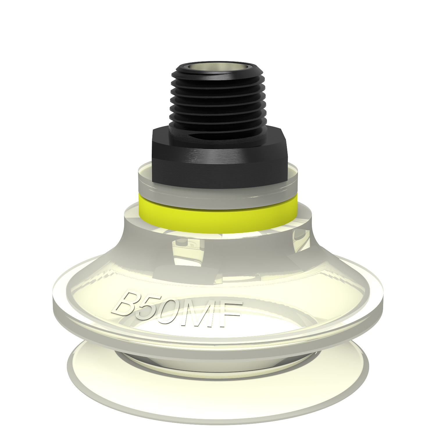 Piab Suction cup B50MF Thermoelastic polyurethane, 3/8 NPT male, with mesh filter