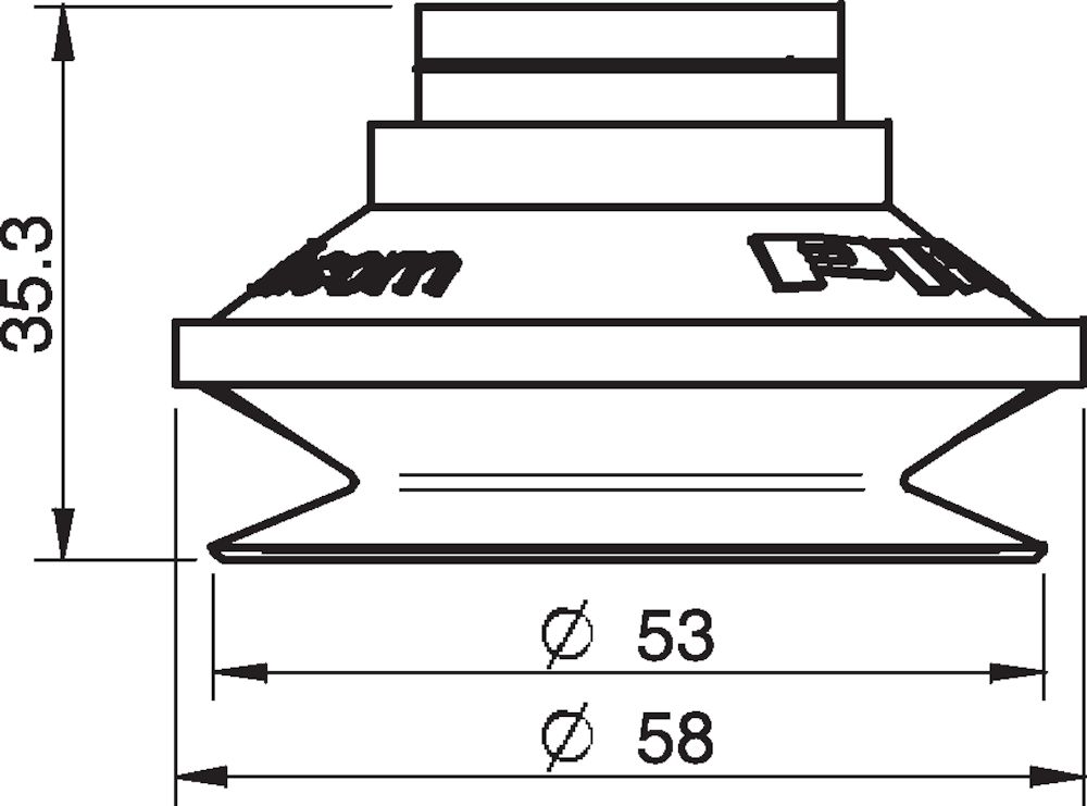 Piab Suction cup B50 Silicone