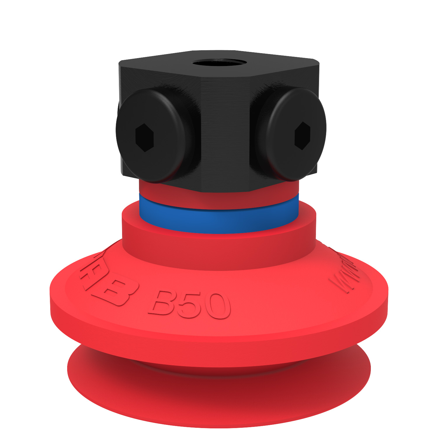 Piab Suction cup B50 Silicone, 5x1/8 NPSF female