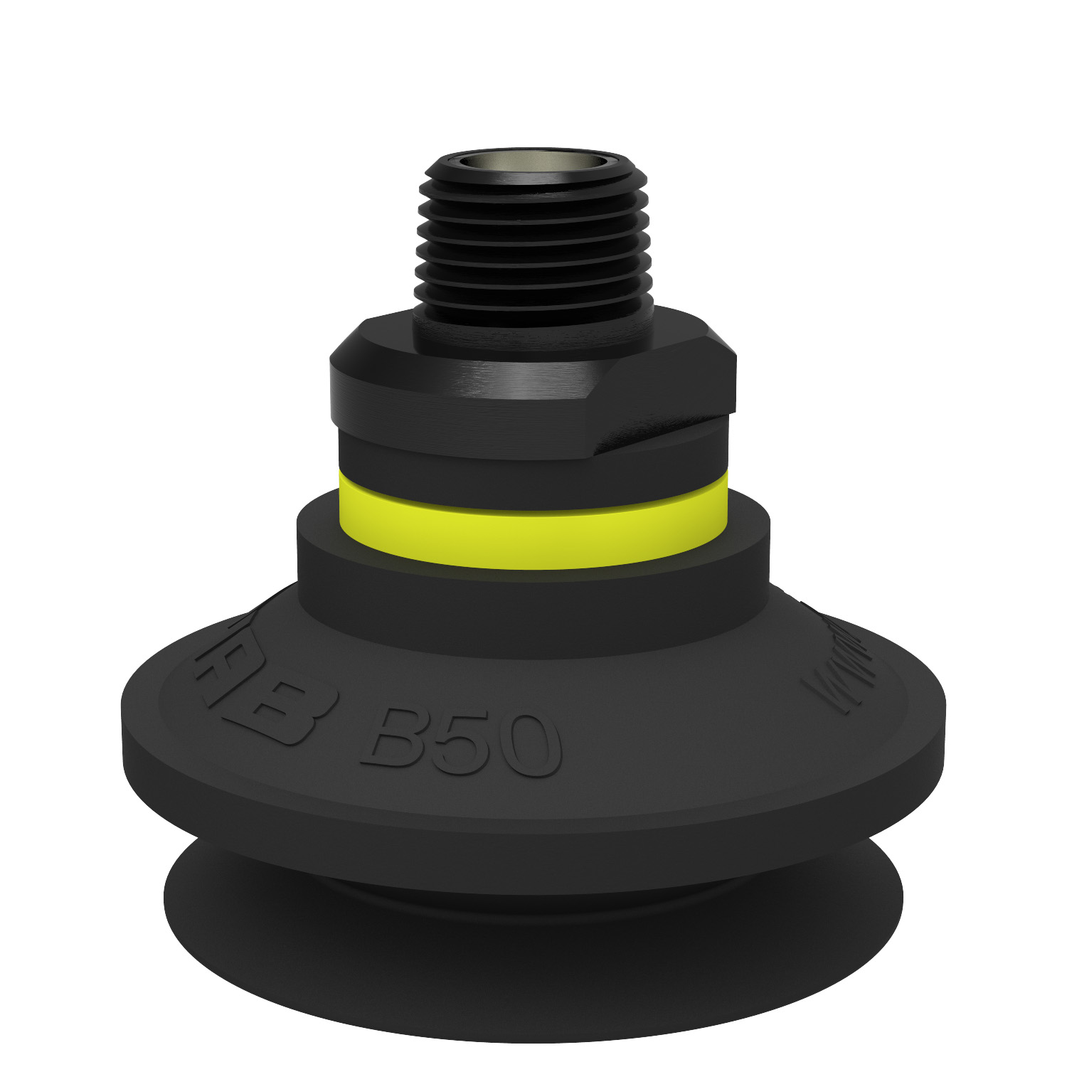 Piab Suction cup B50 Nitrile-PVC, 3/8 NPT male, with mesh filter