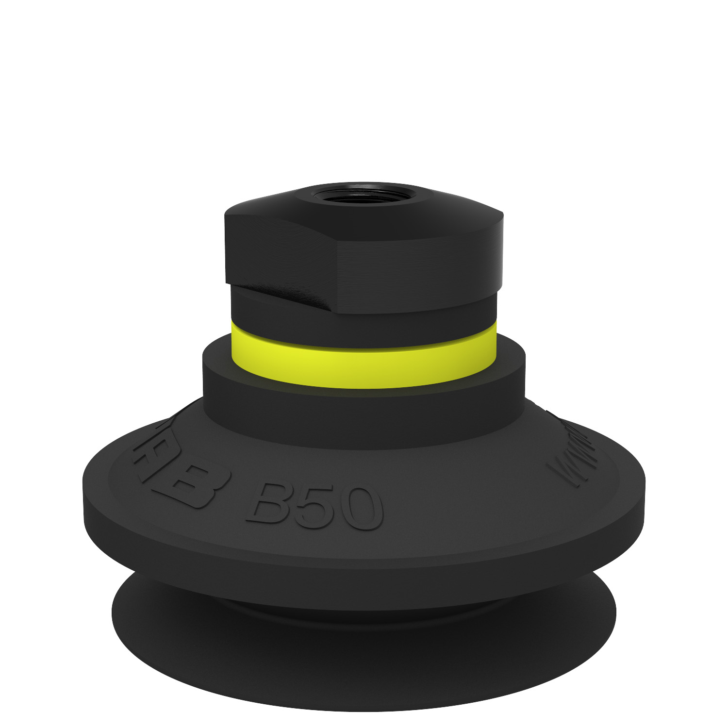 Piab Suction cup B50 Nitrile-PVC, 1/8 NPSF female, with mesh filter