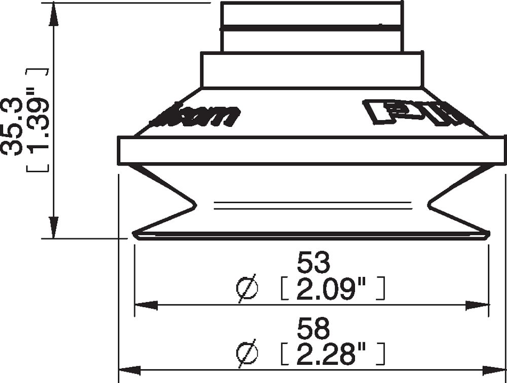 Piab Suction cup B50 HNBR
