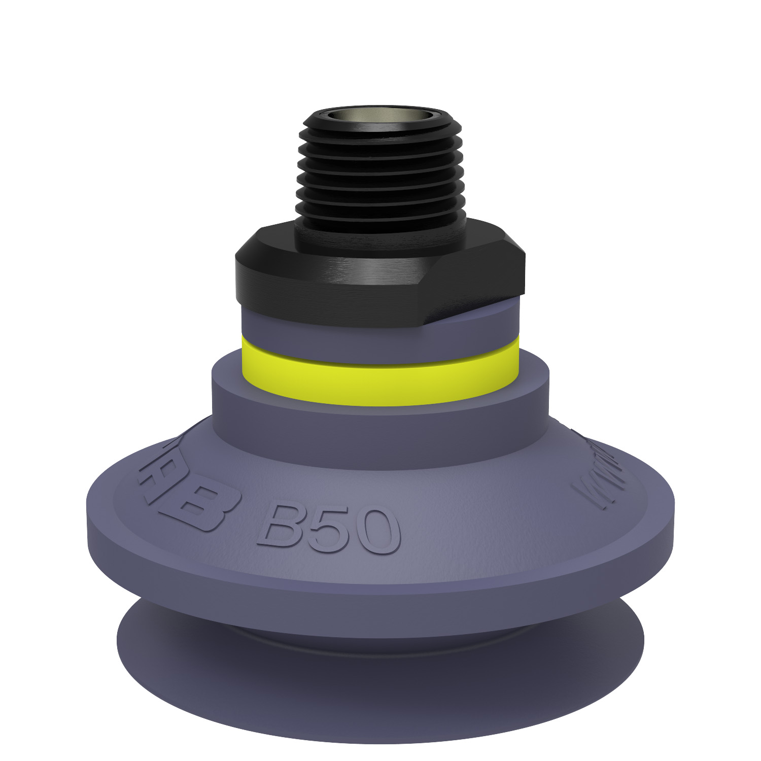 Piab B50.37.05AE / 9908627 Suction cup B50 HNBR, 3/8" NPT male, with mesh filter