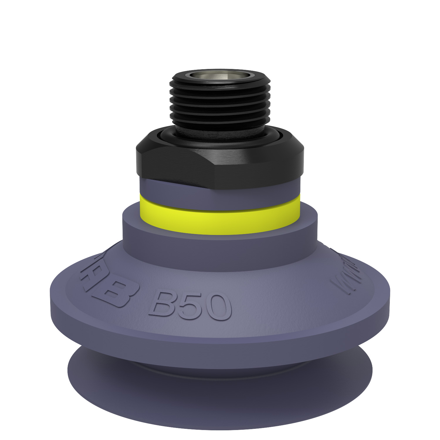 Piab B50.37.05DD / 9908792 Suction cup B50 HNBR, G3/8" male, with dual flow control valve