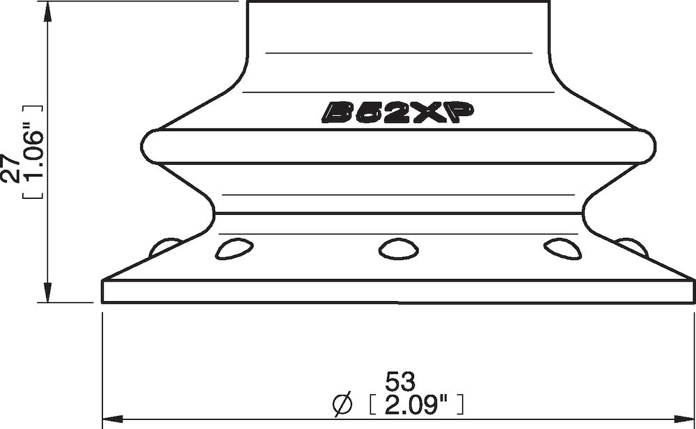 Piab Suction cup B52XP Polyurethane 60