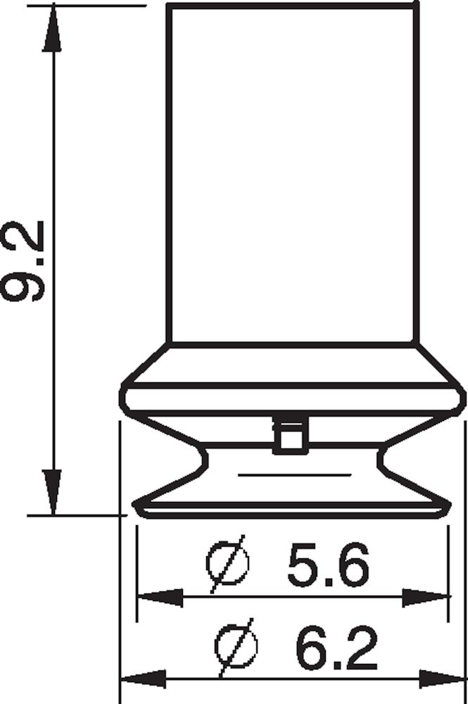 Piab Suction cup B5 Silicone FCM