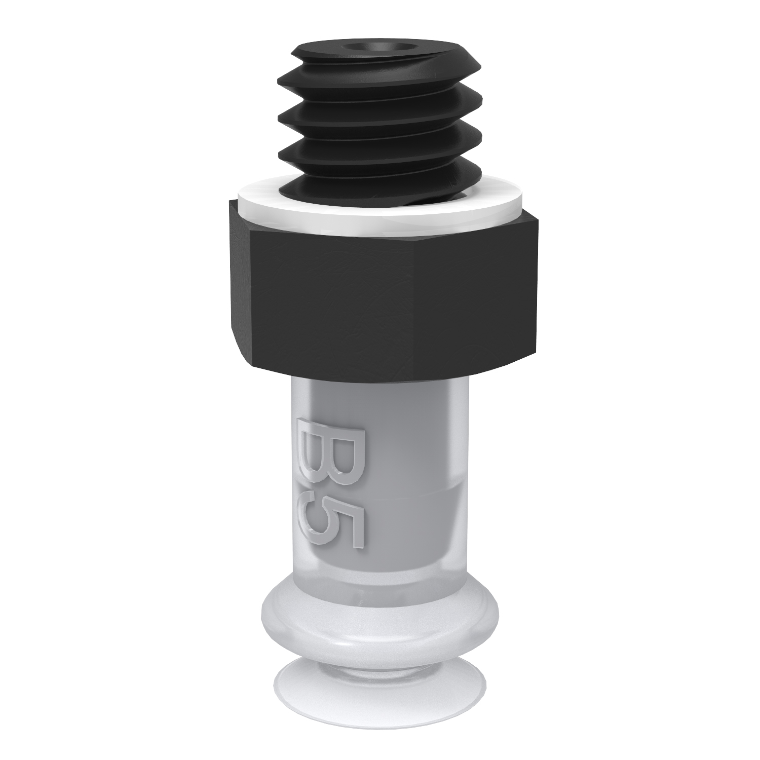 Piab Suction cup B5 Silicone FCM, M5 male