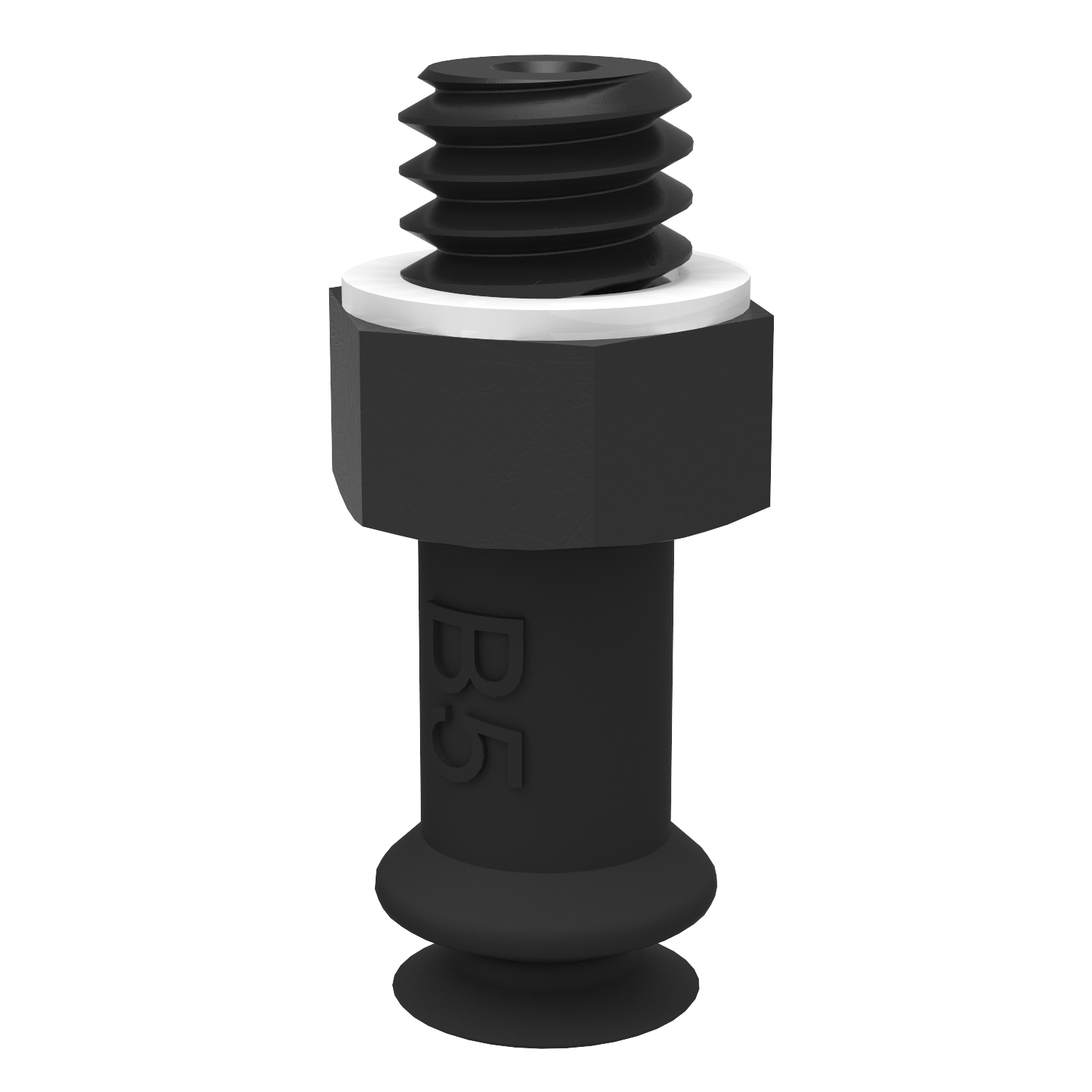 Piab Suction cup B5 Conductive silicone, M5 male