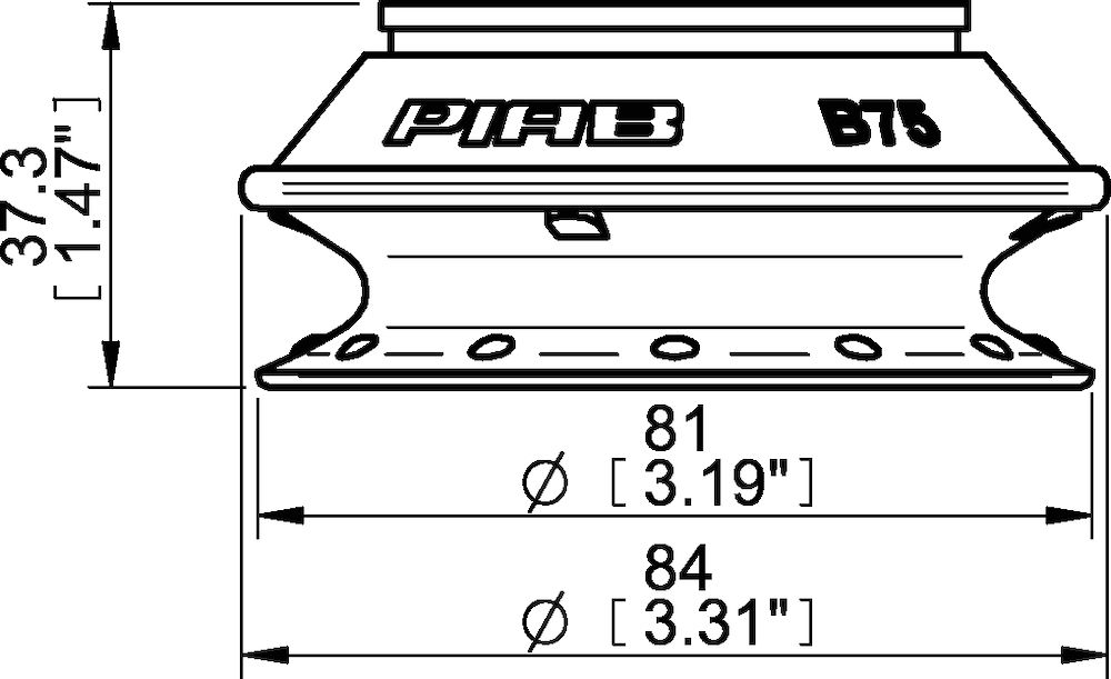 Piab Suction cup B75P Polyurethane 60