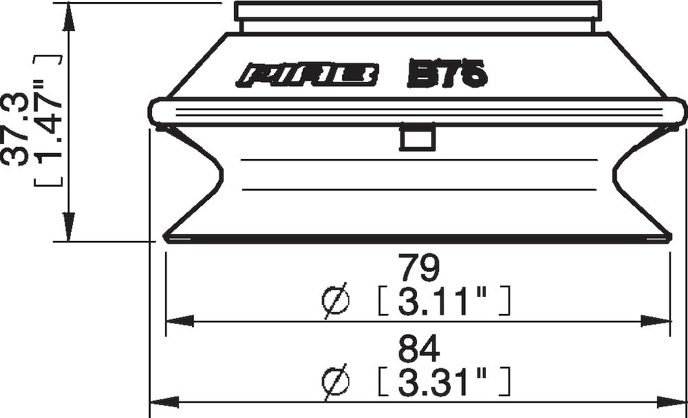 Piab Suction cup B75P Polyurethane 30/60