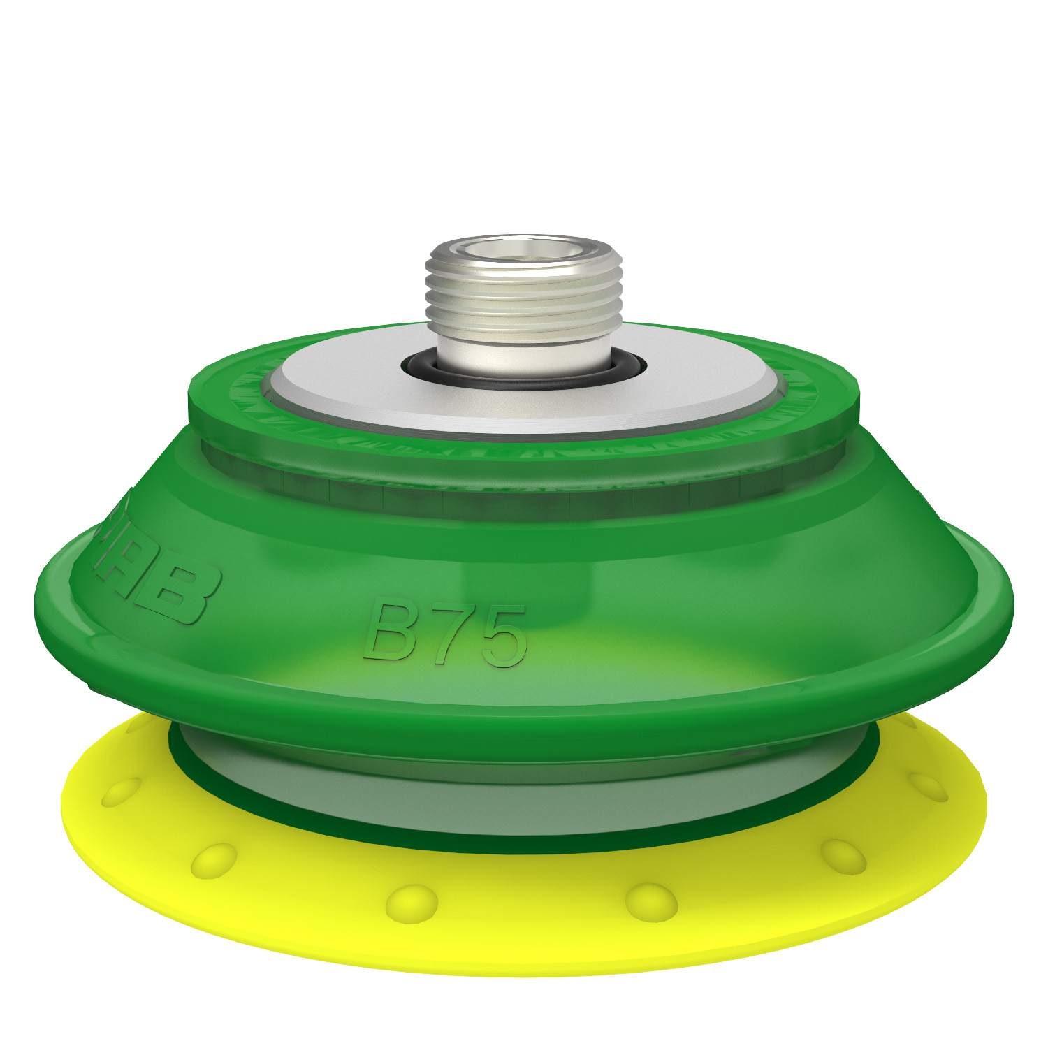 Piab Suction cup B75P Polyurethane 30/60, thread insert G3/8 male, with mesh filter for Vacuum Grip