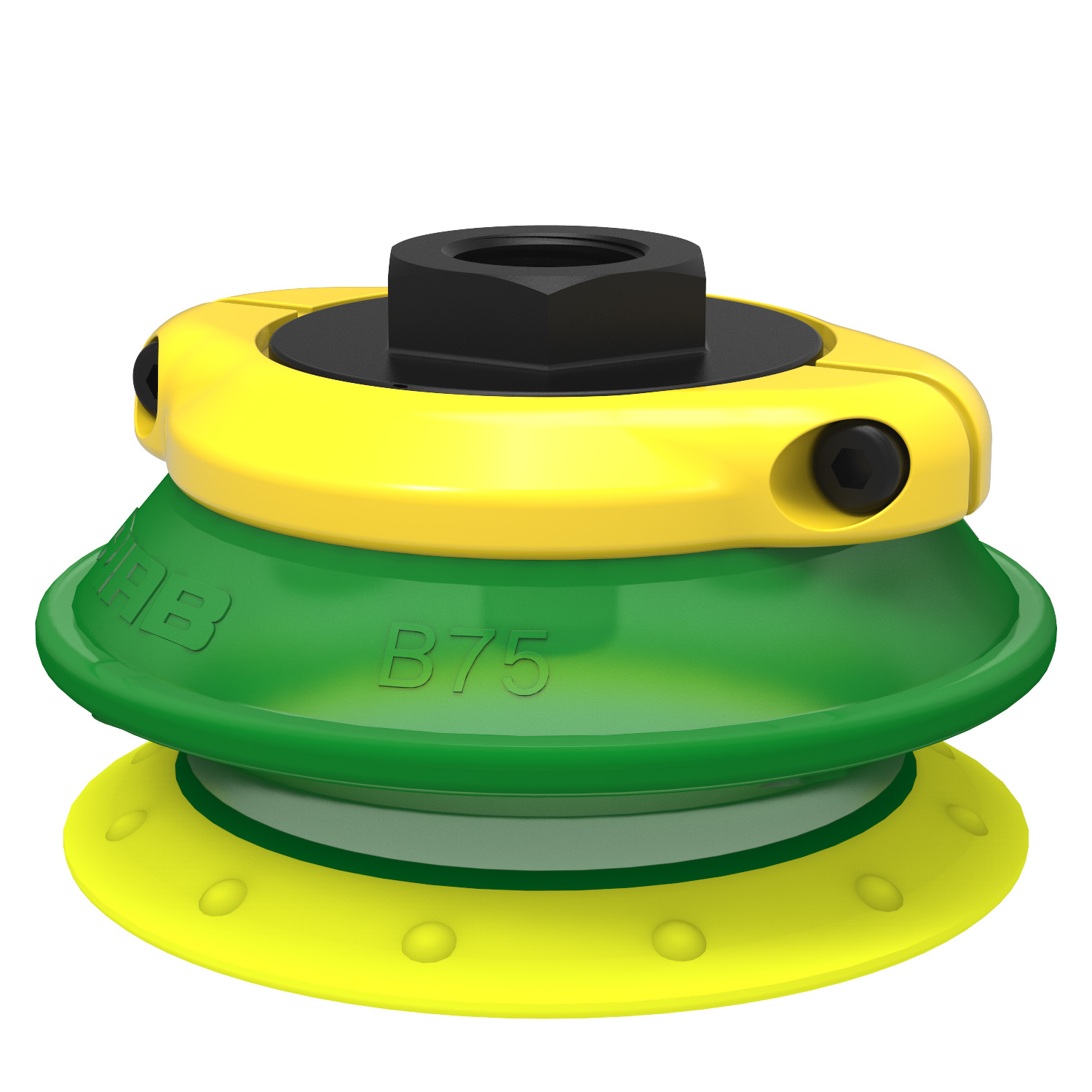 Piab Suction cup B75P Polyurethane 30/60, brass 3/8 NPSF female