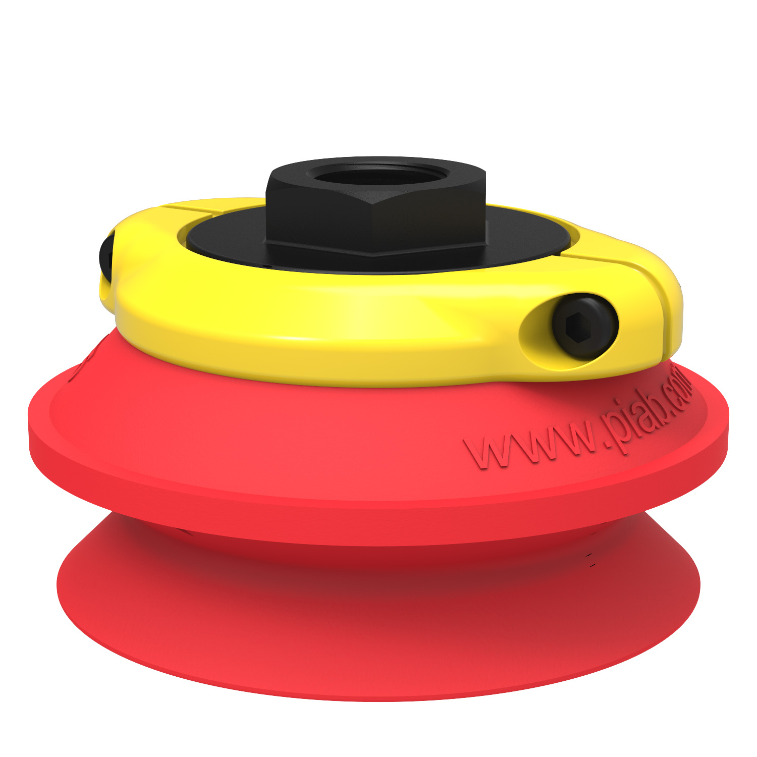 Piab Suction cup B75 Silicone, G3/8 female, clamp ring with mesh filter