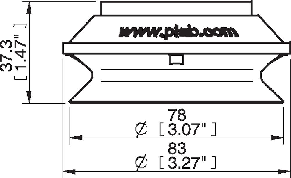 Piab Suction cup B75 Nitrile-PVC